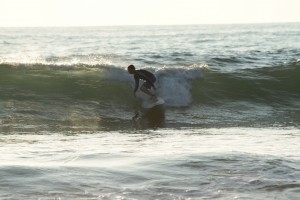 Surfing wave Costa Rica